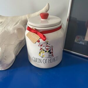 Rae Dunn Disney Alice In Wonderland Queen of Hearts Large Canister